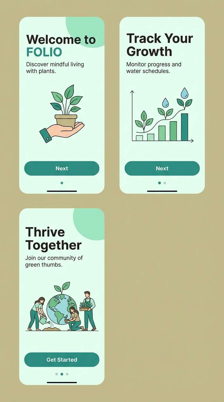 app onboarding ui screens