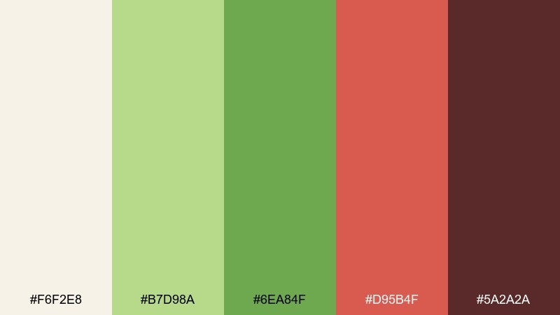 apple orchard fairy tale color palette with hex codes