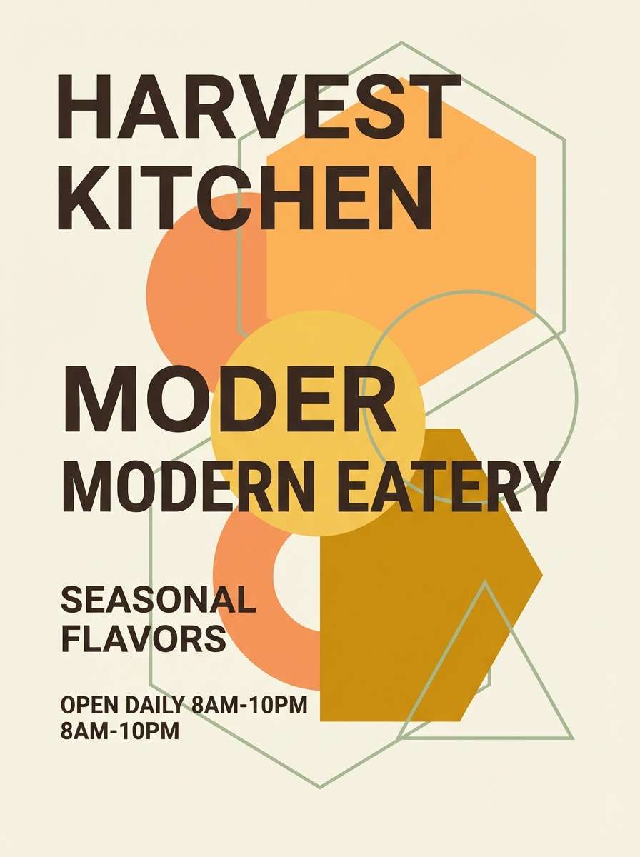 apricot restaurant poster