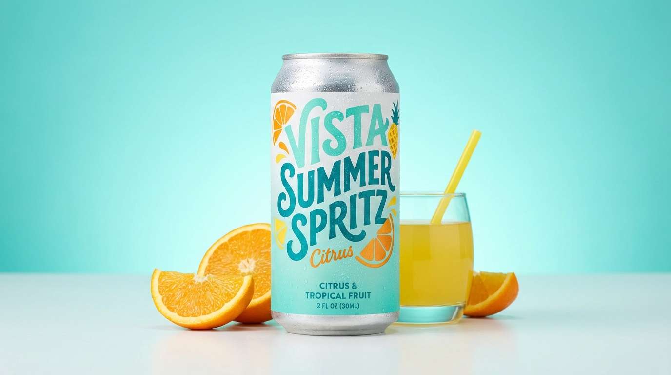 summer drink ad studio in aquamarine color scheme