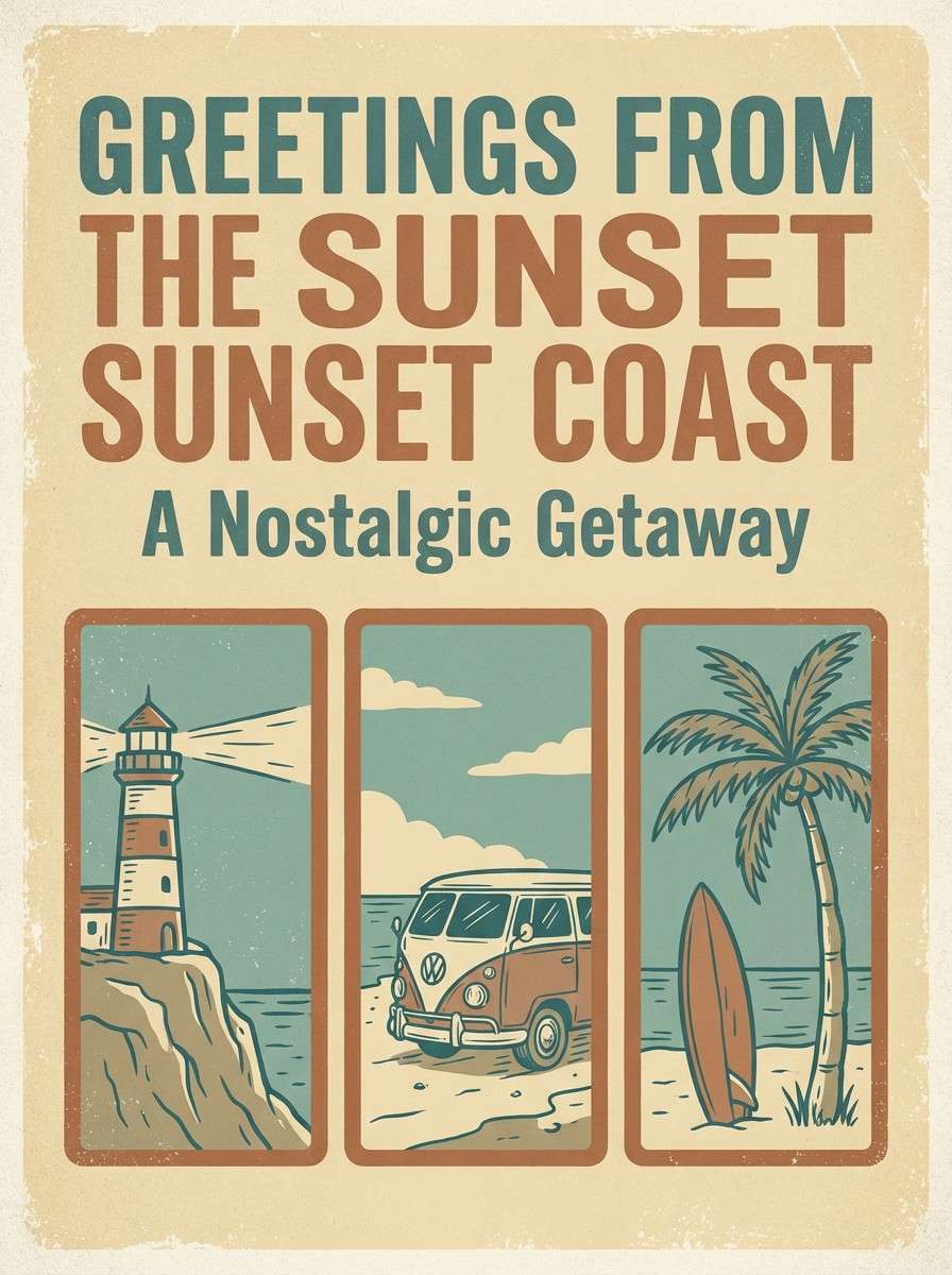 vintage postcard poster