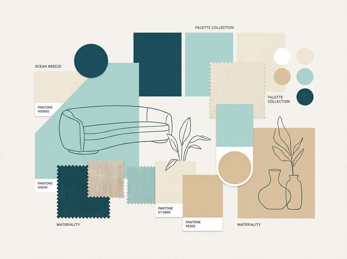 sandbar calm mood board