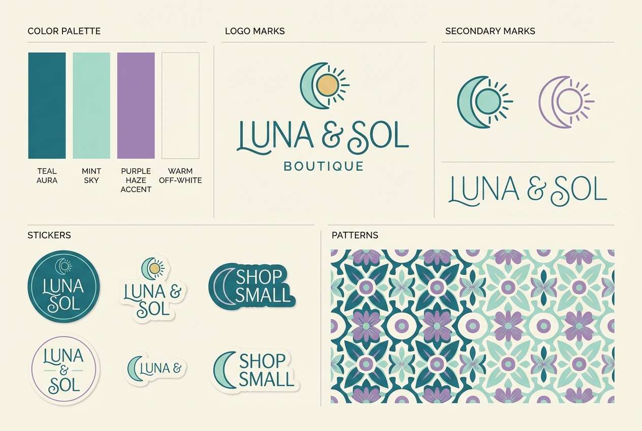 mermaid market brand board