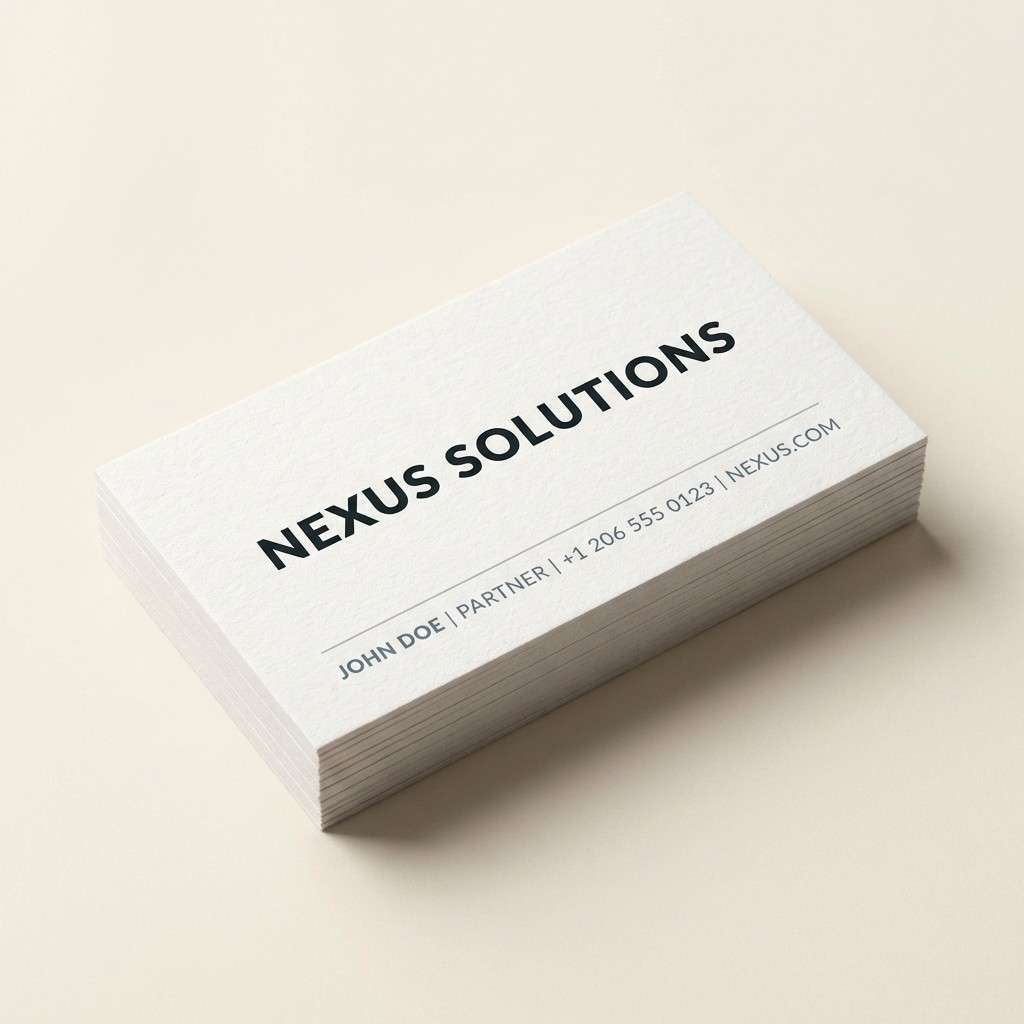 minimal business card mockup