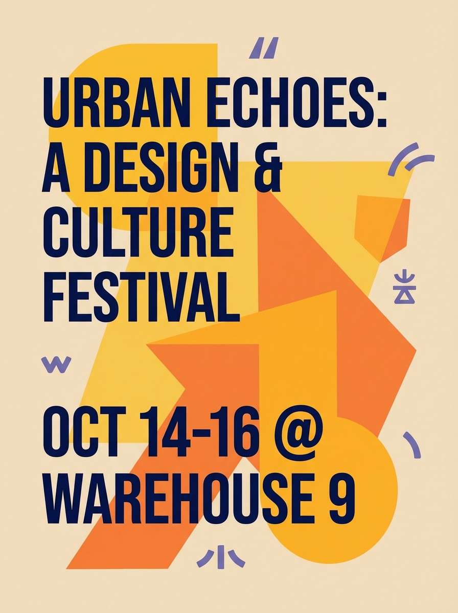 bold event poster design