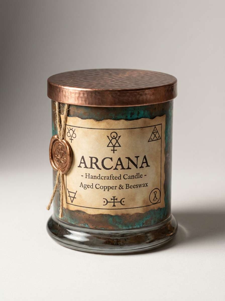 handcrafted candle packaging