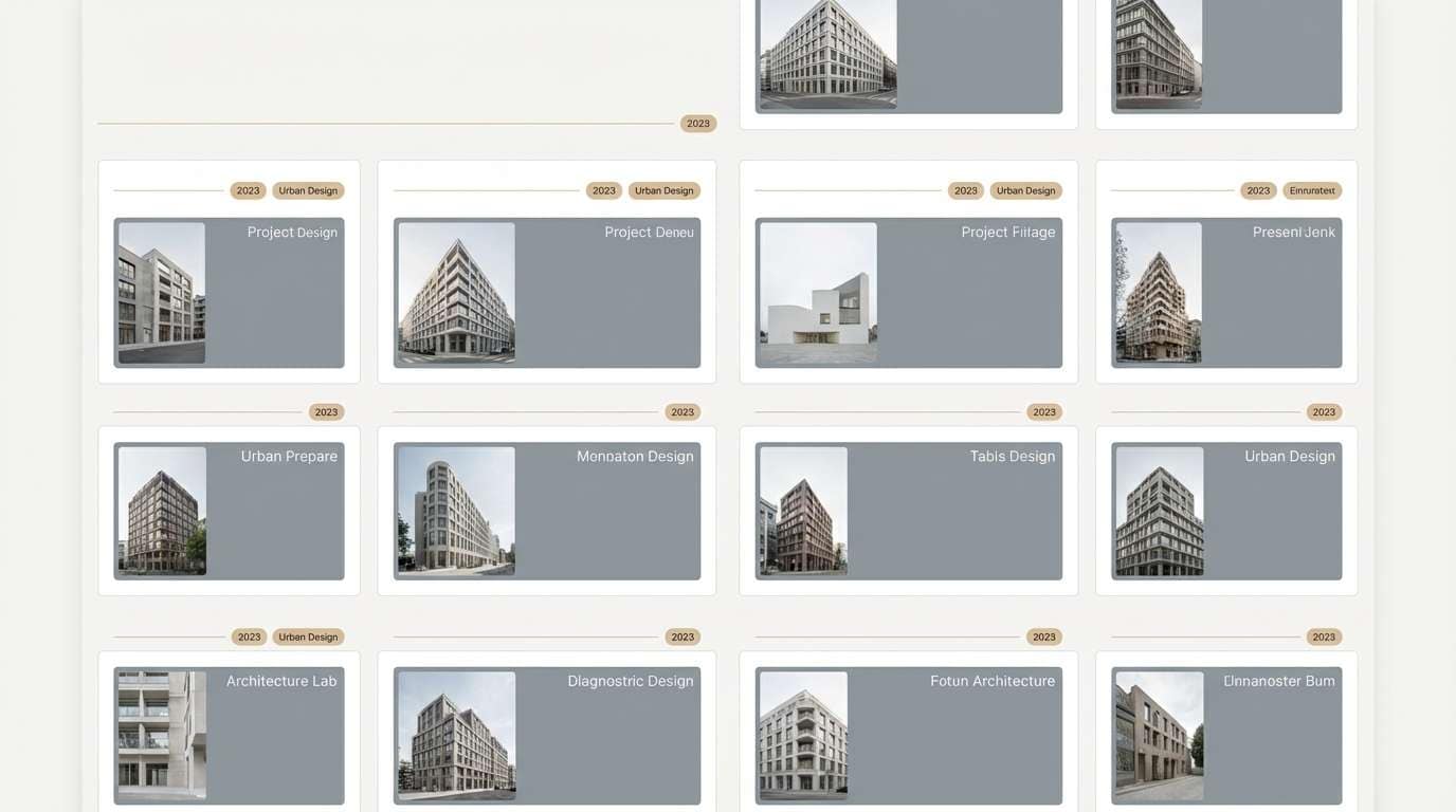 futuristic portfolio website layout