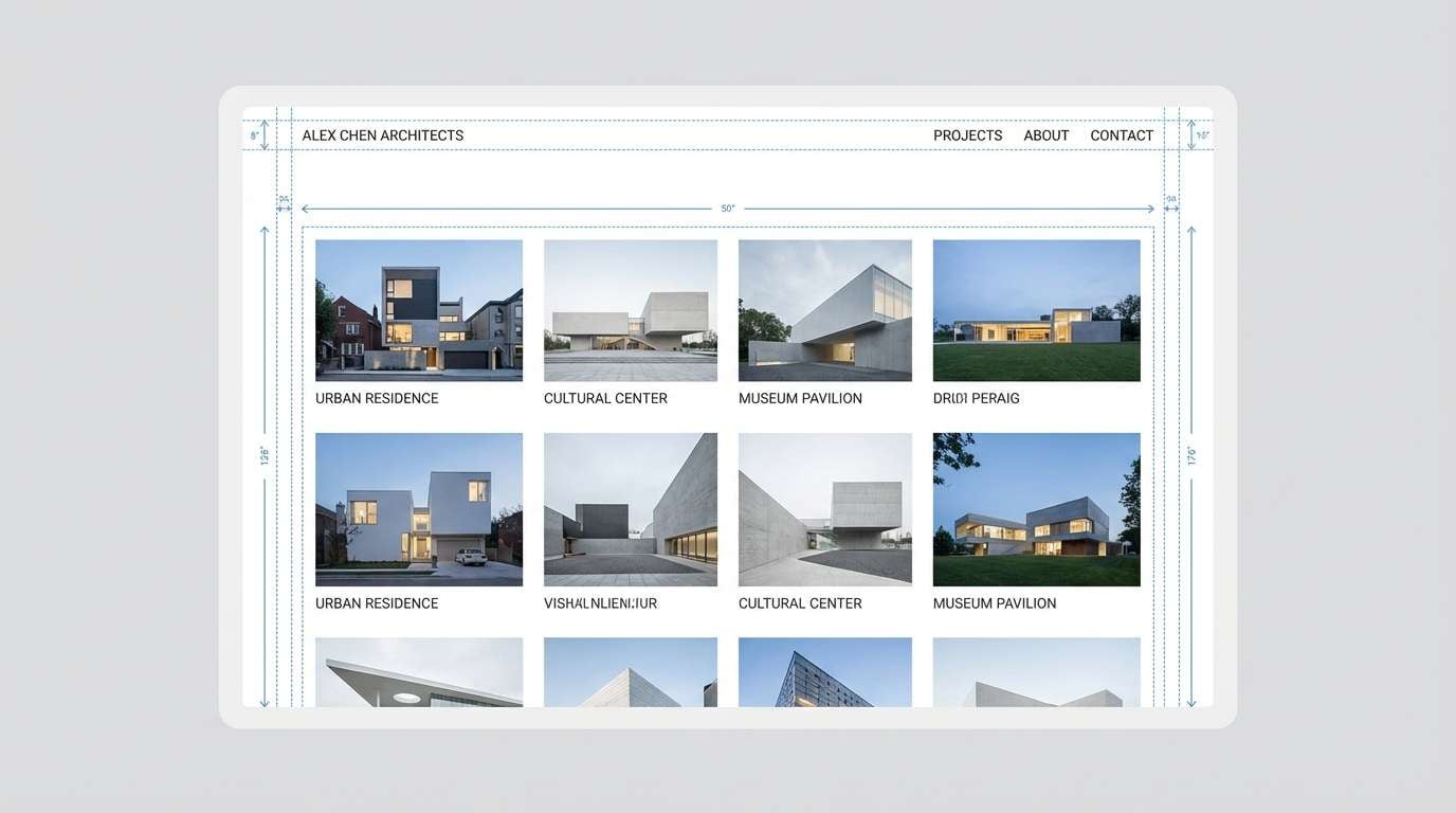 architecture portfolio ui