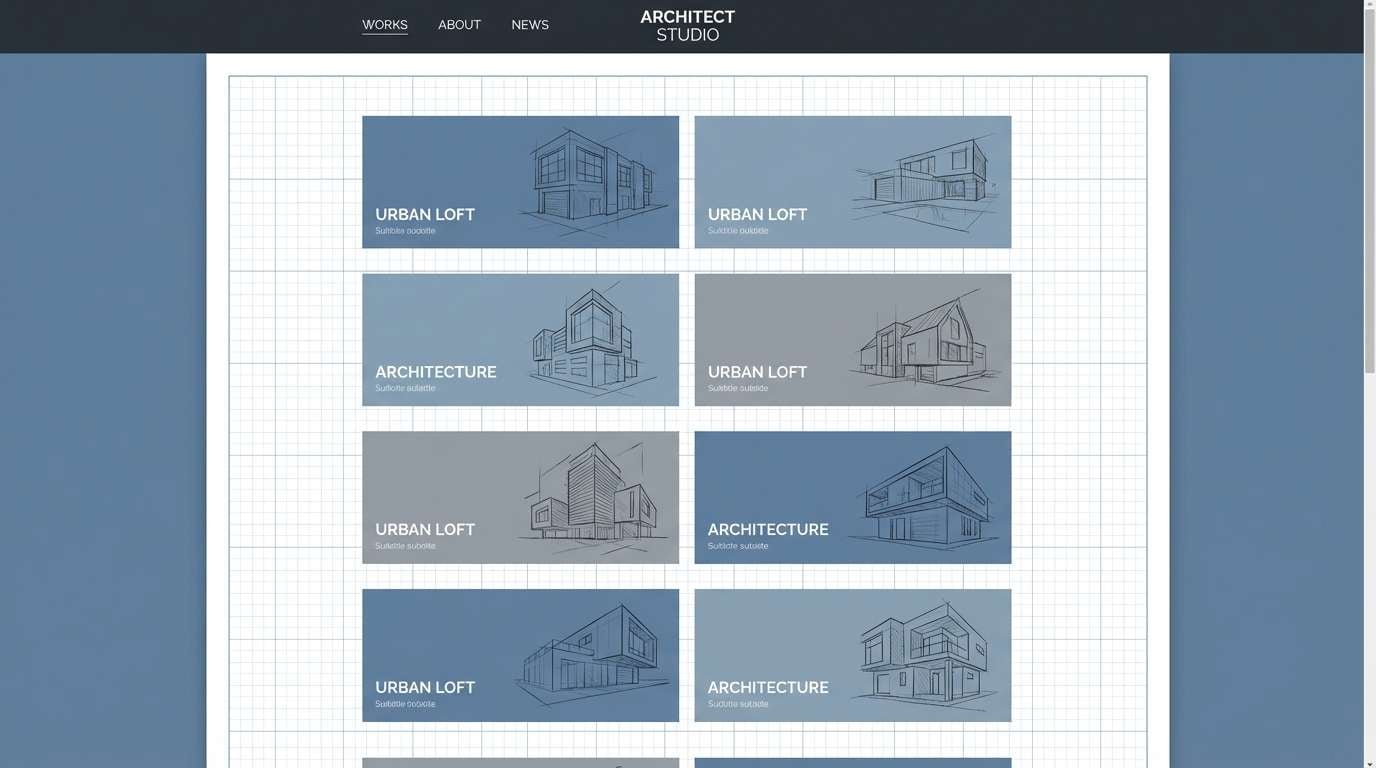 architecture portfolio website