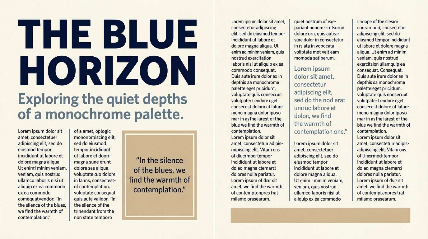 editorial magazine spread