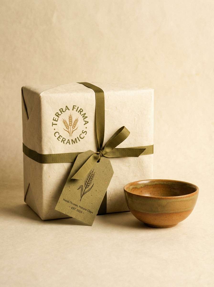 ceramics packaging mockup