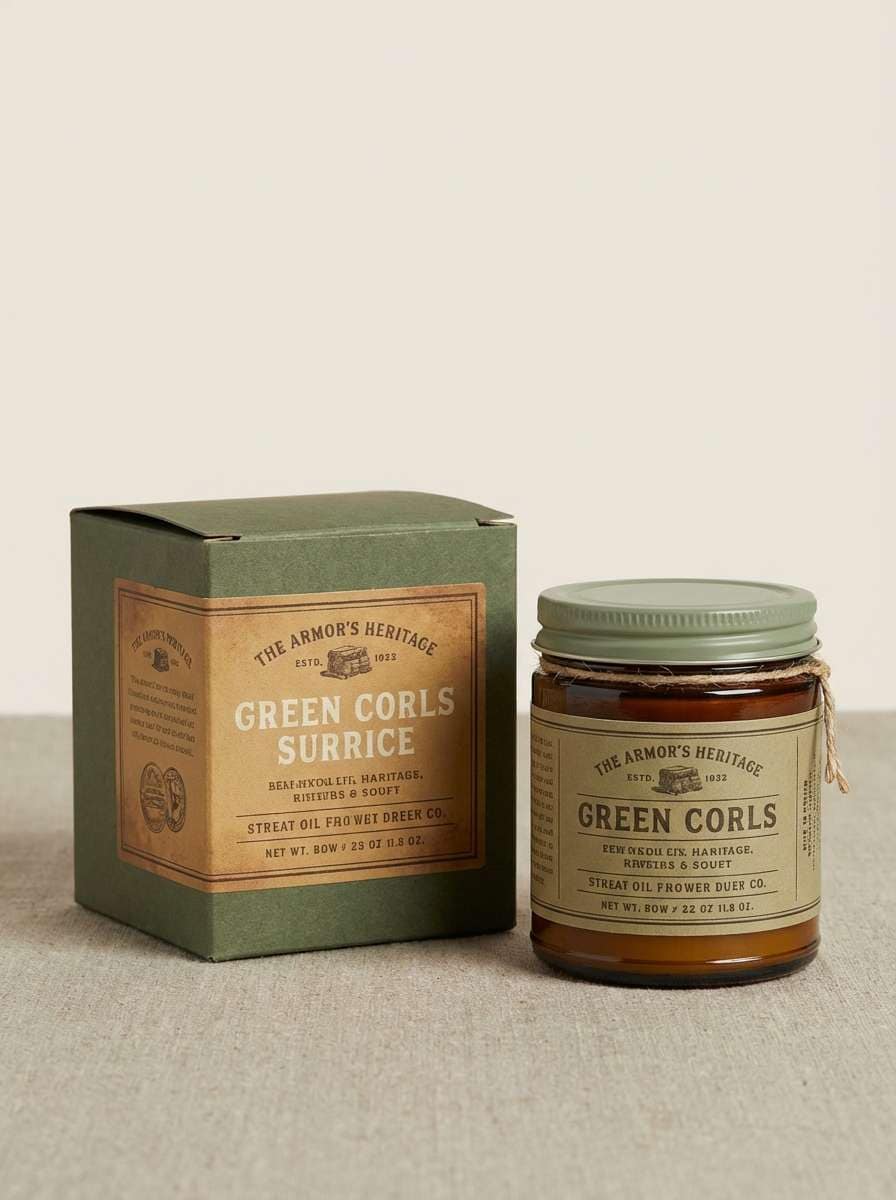 heritage packaging studio shot