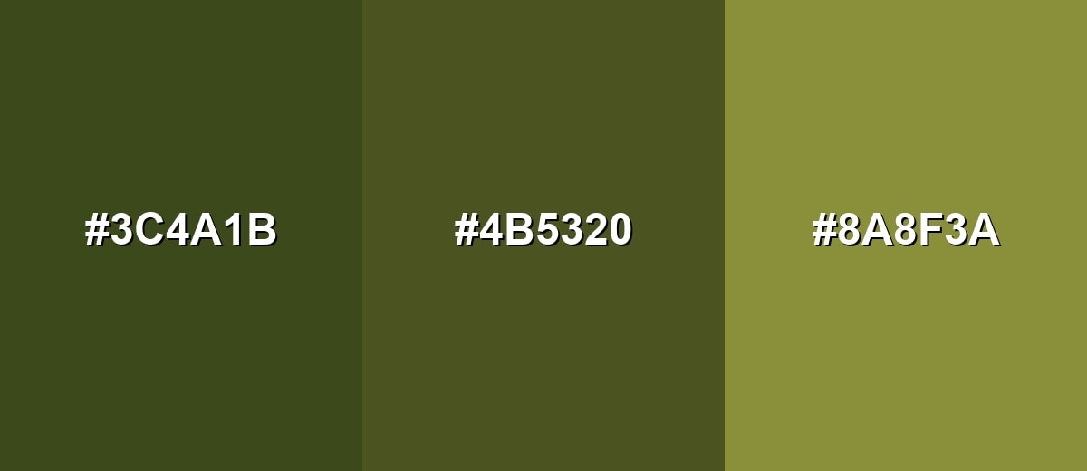 analogous color for army-green-color