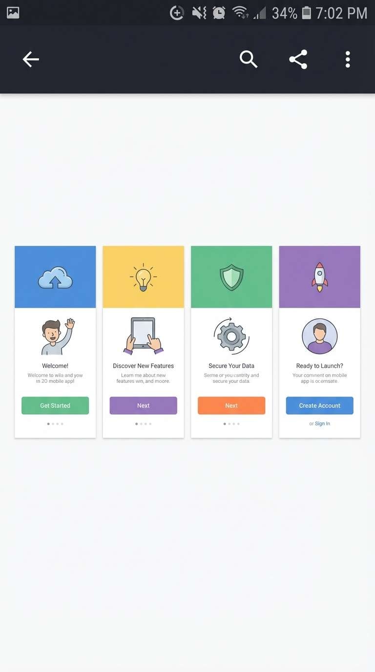 playful onboarding ui screens