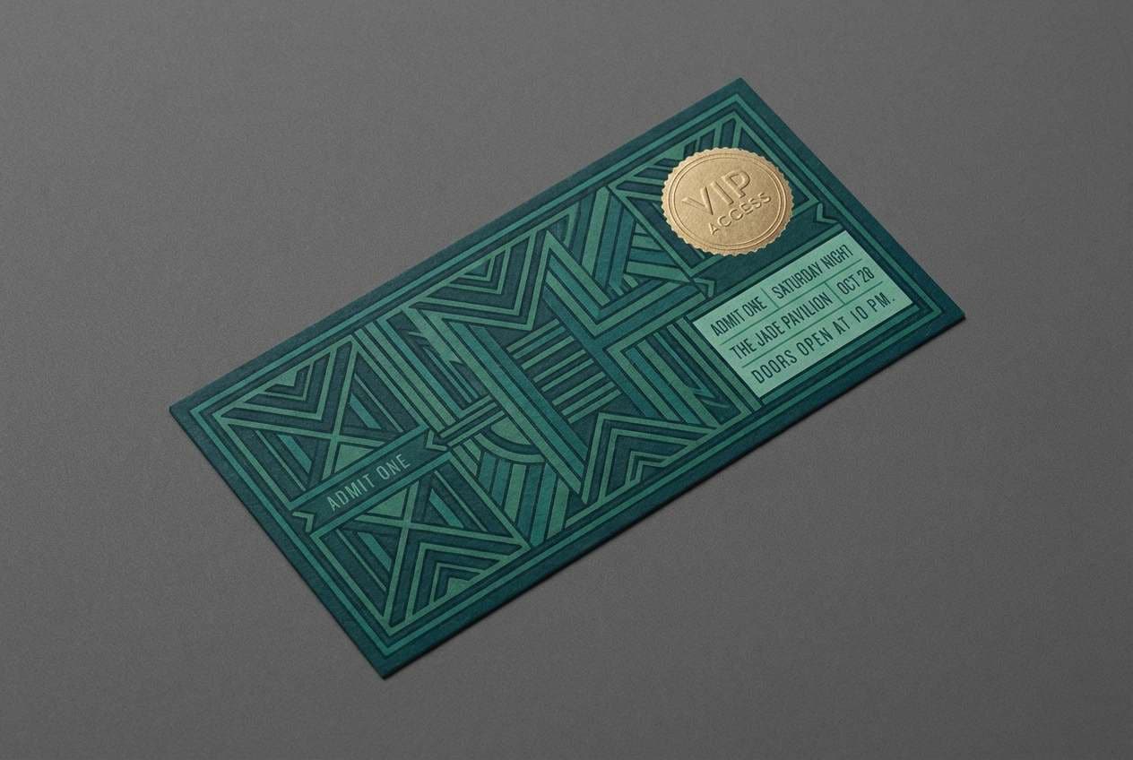 nightclub ticket design