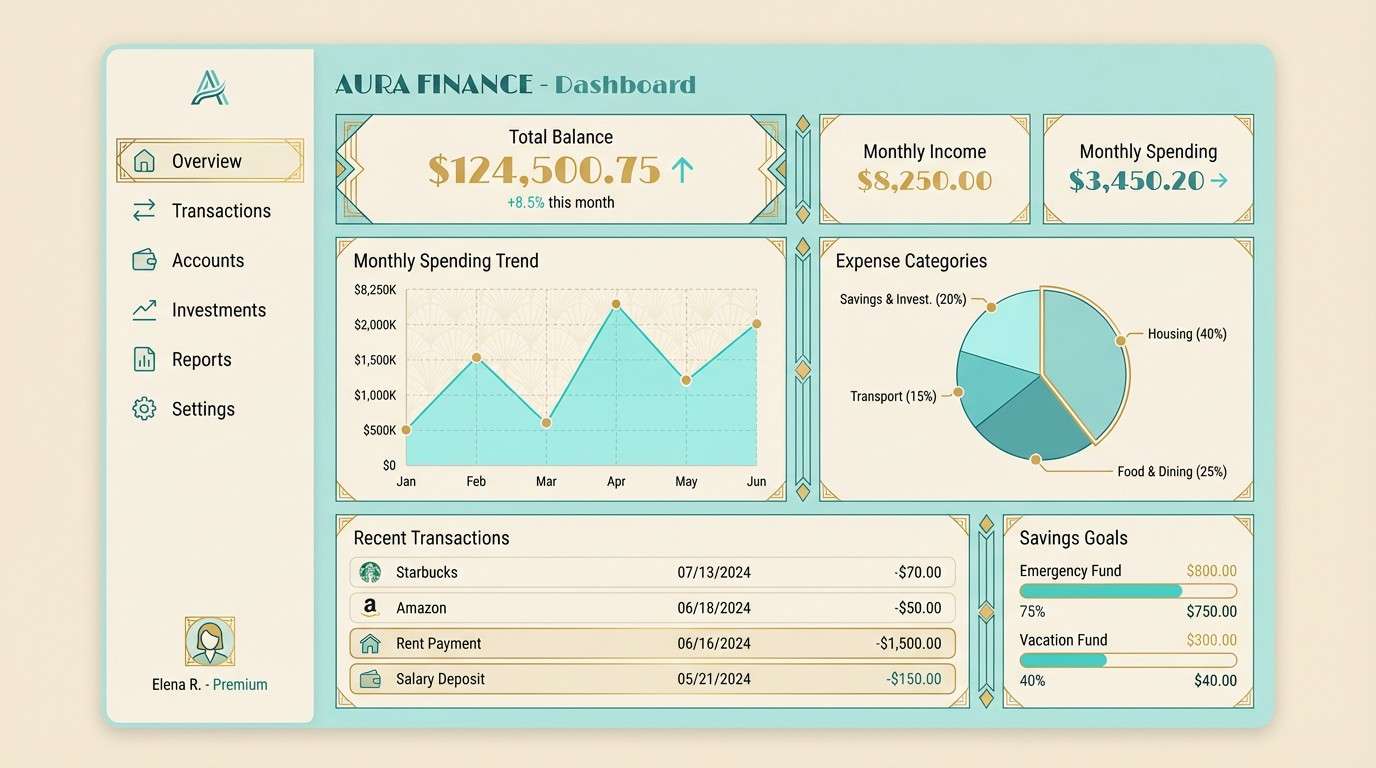 finance dashboard ui