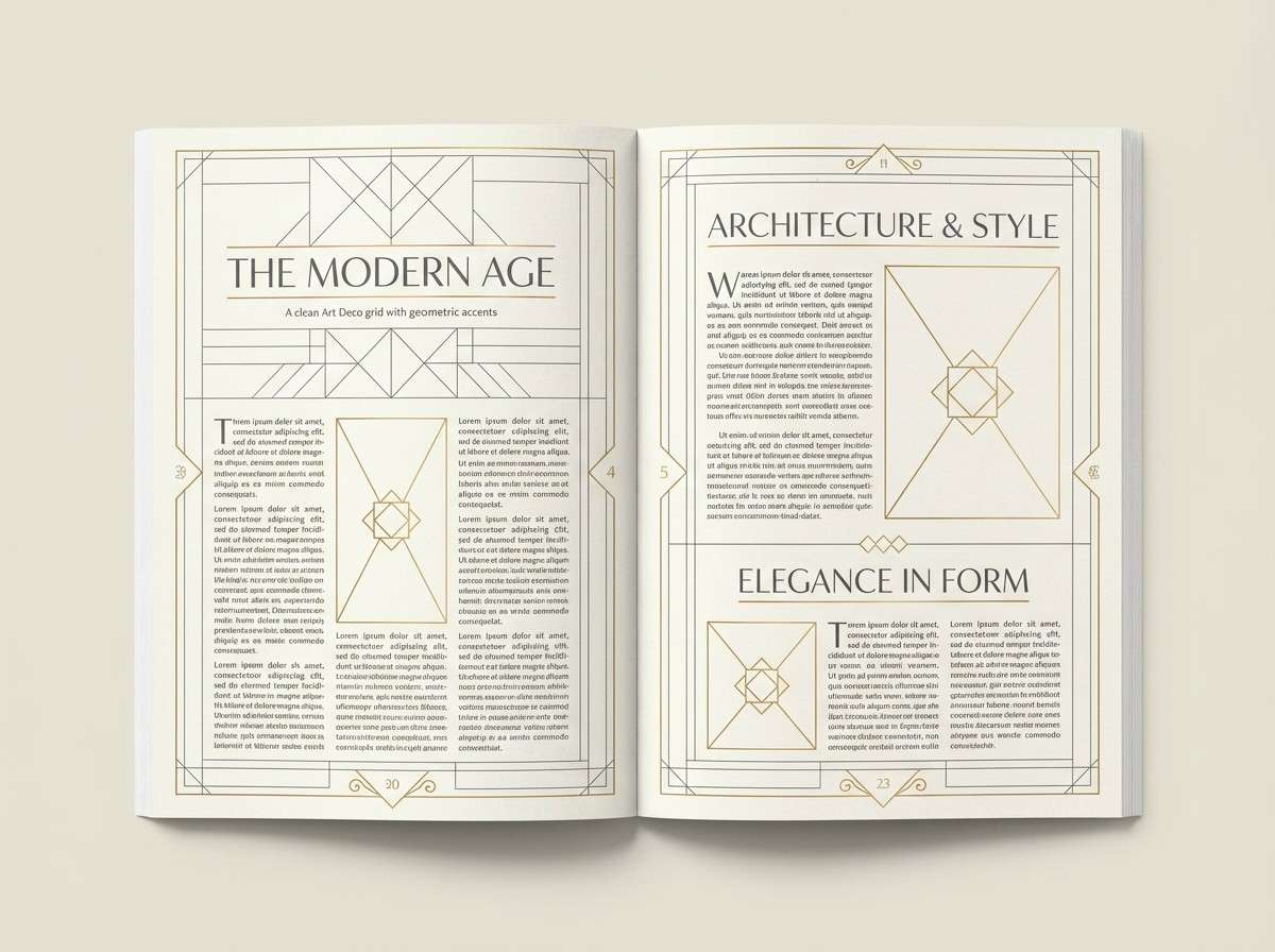 editorial layout spread