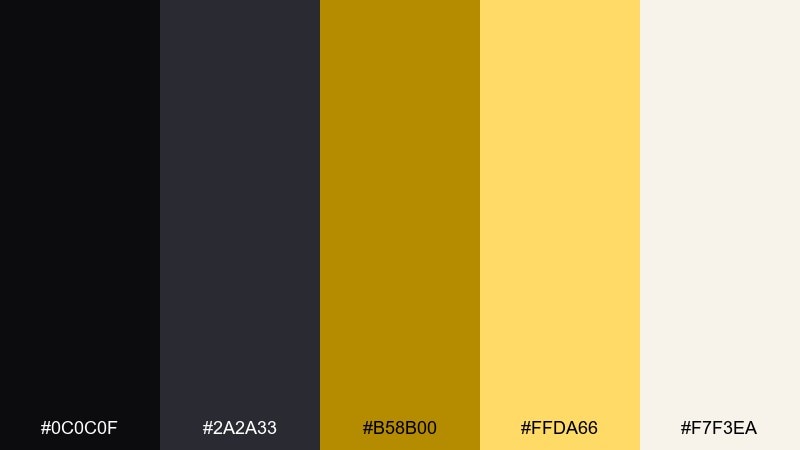 art deco gild color palette with hex codes