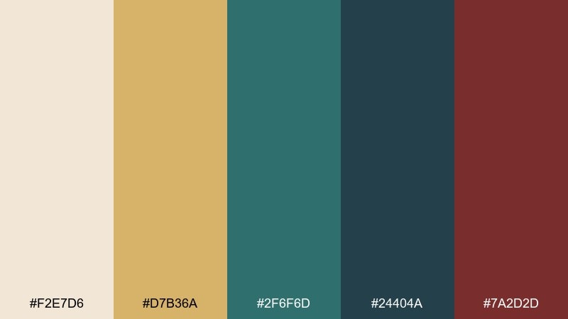 art deco lobby color palette with hex codes