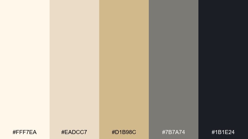 art deco quiet color palette with hex codes
