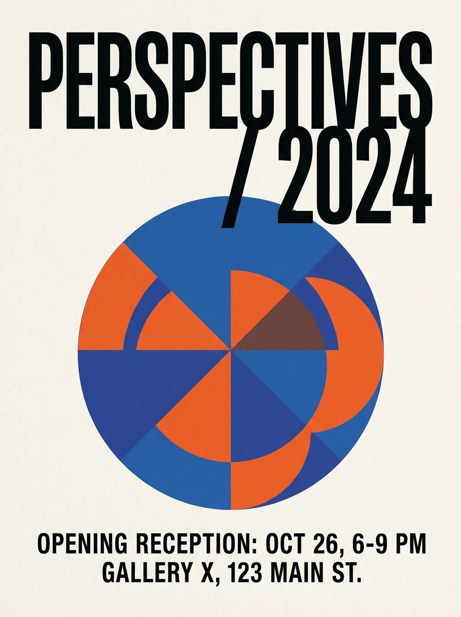 art exhibition flyer design