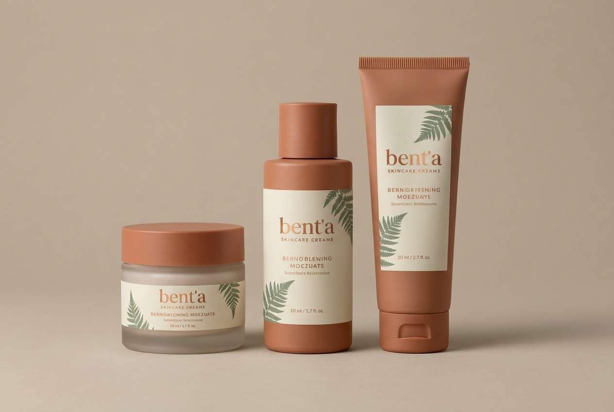 vintage skincare packaging shot