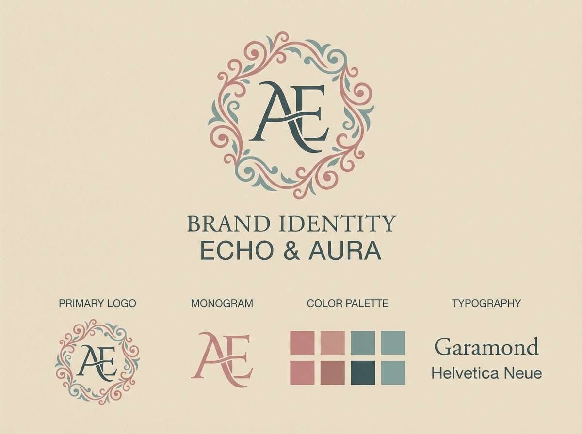 bridal brand identity sheet