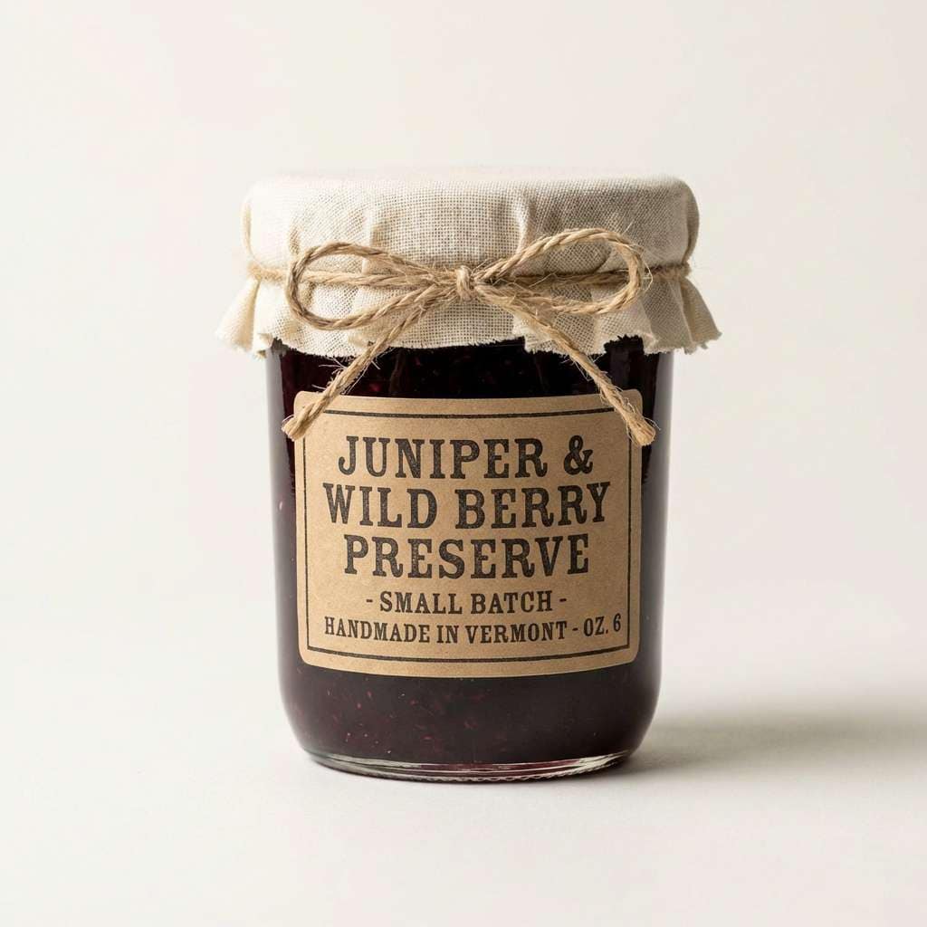 artisan jam jar packaging
