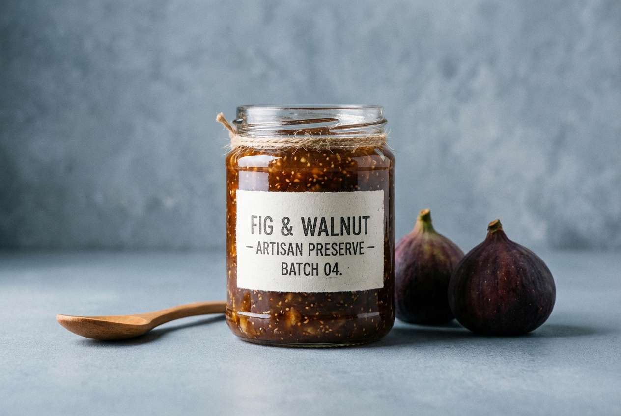 artisan jam label shot