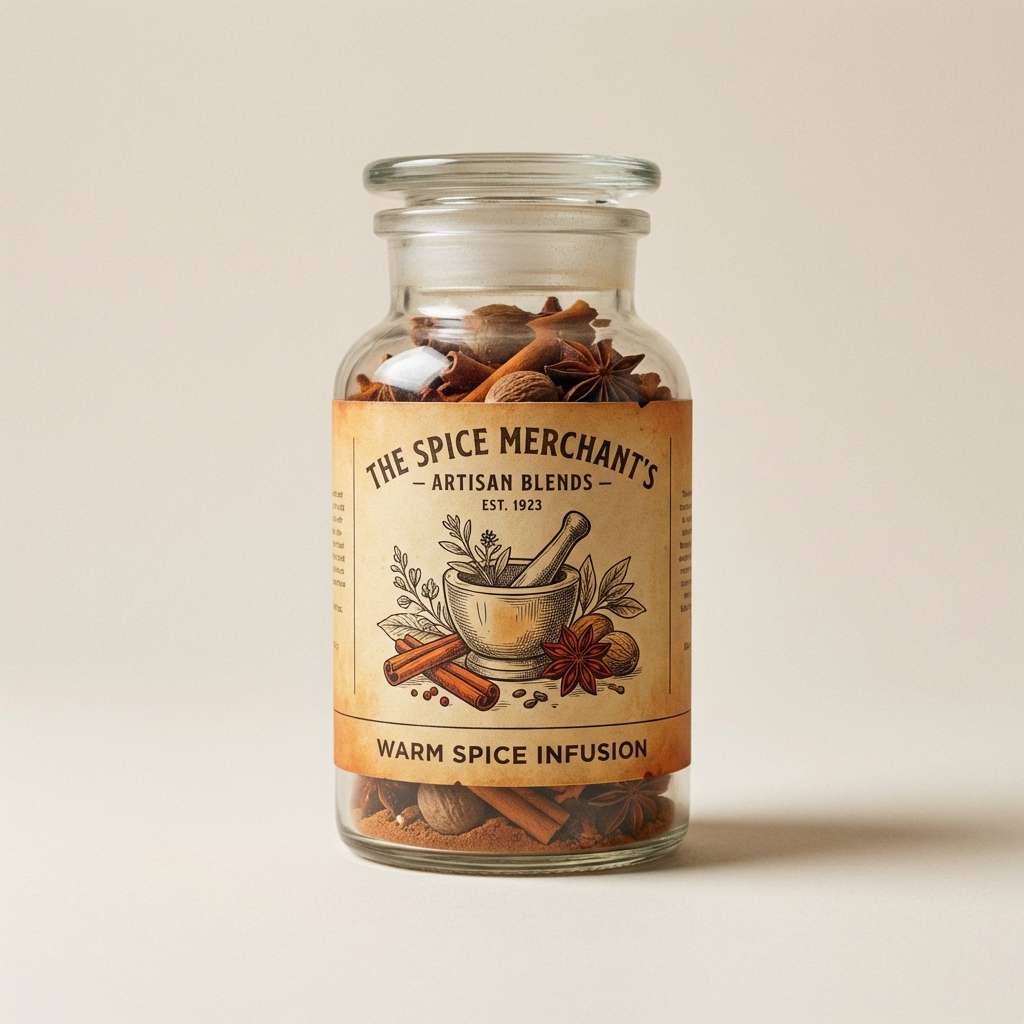 artisan jar label shot