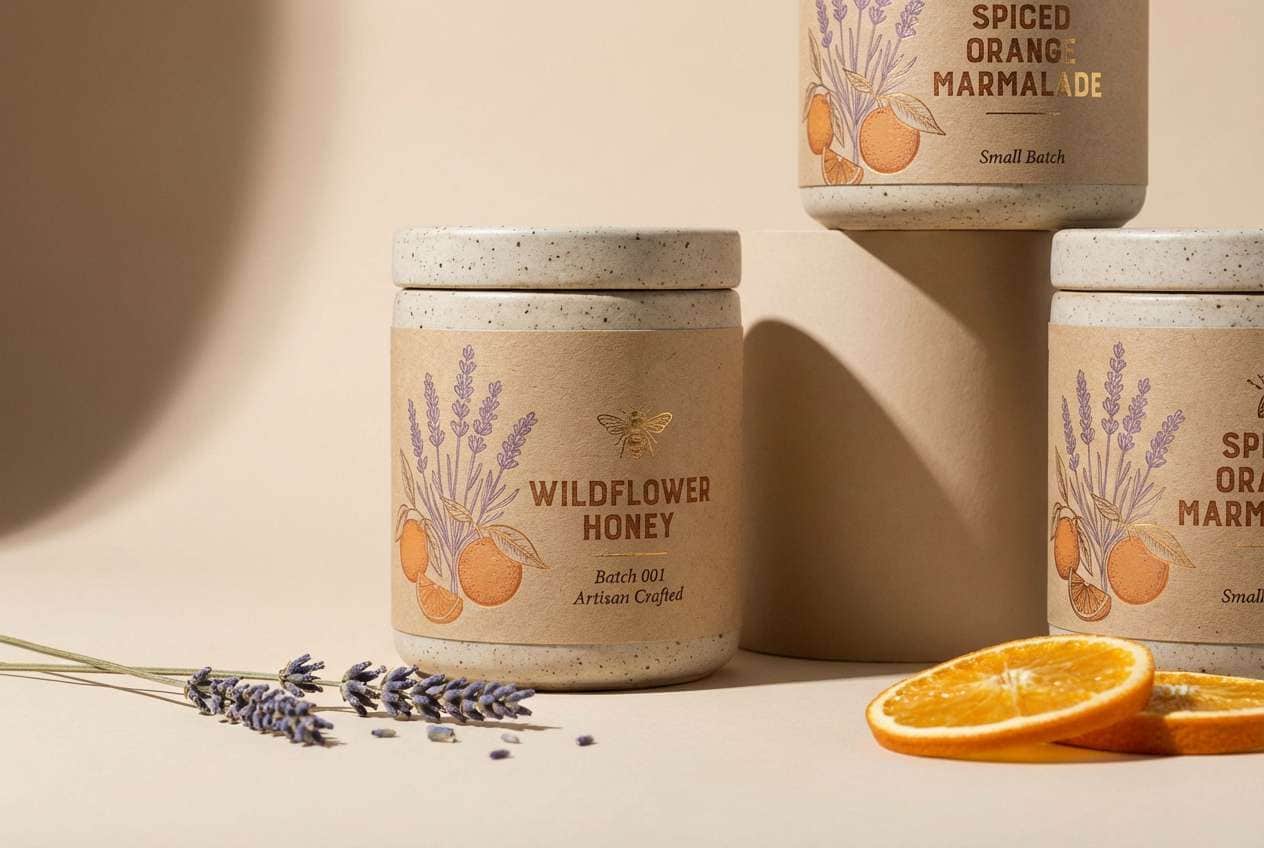 artisan label mockup