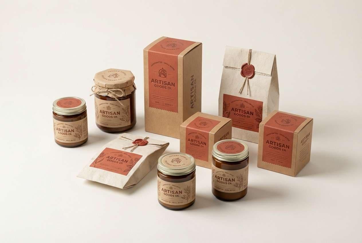 artisan packaging mockup