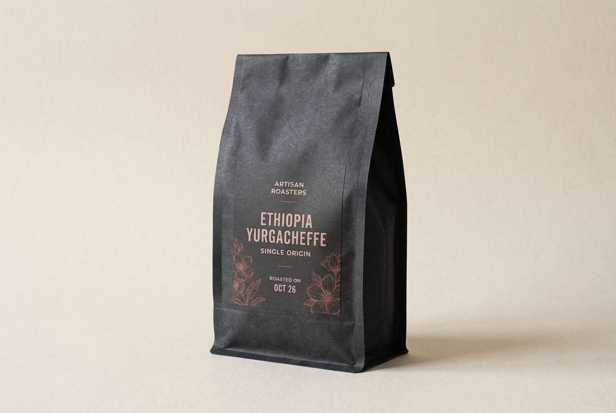 rosewood coffee packaging