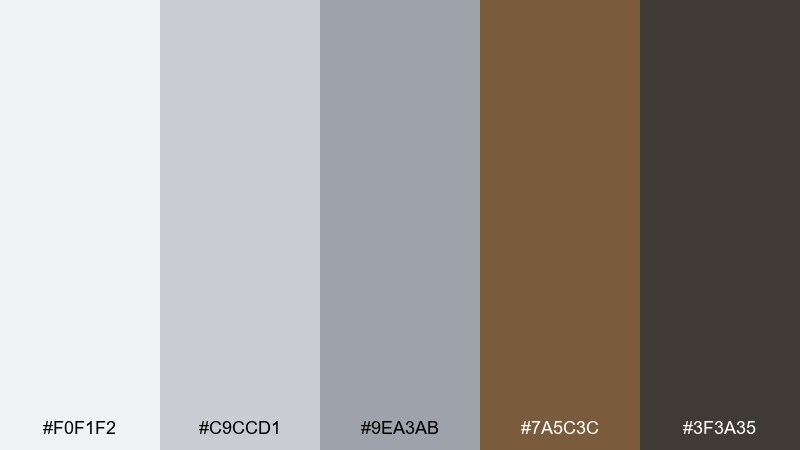 ashwood cabin color palette with hex codes
