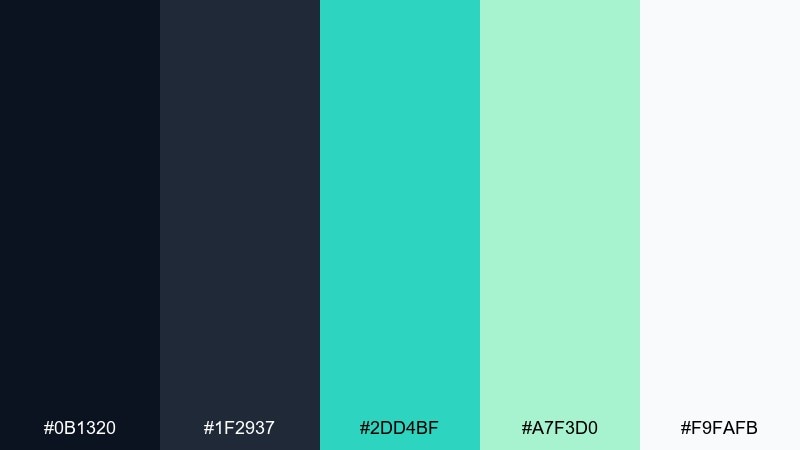 asphalt mint graffiti color palette with hex codes