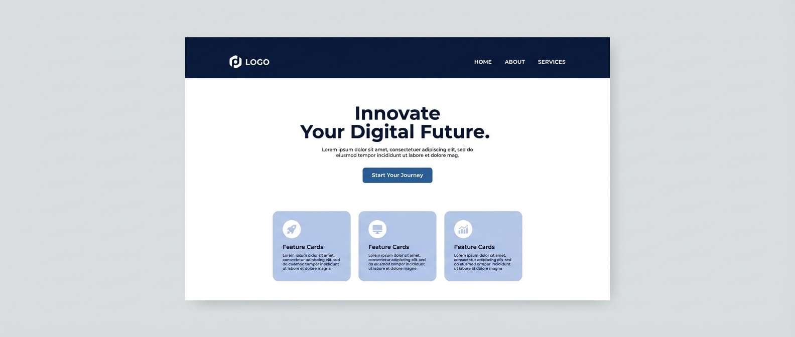 saas landing page hero