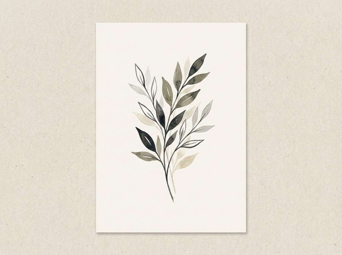 watercolor botanical print