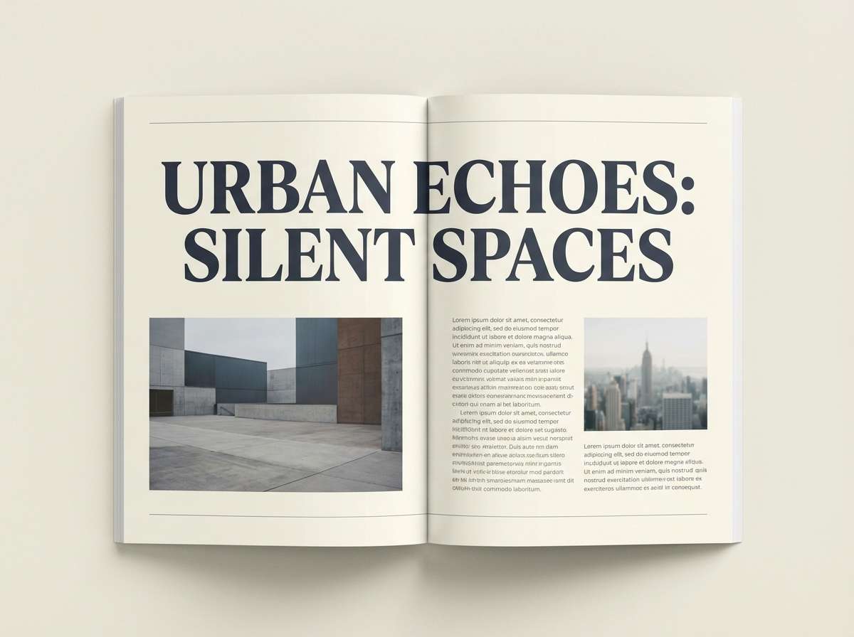 minimal magazine layout