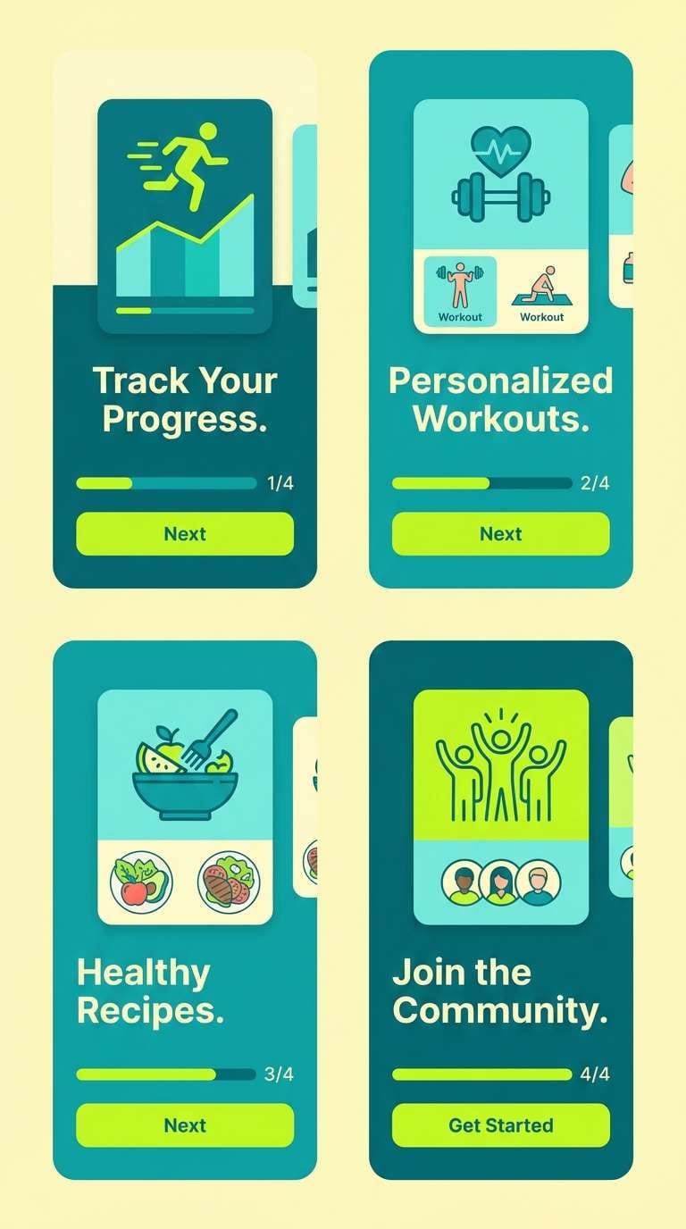 fitness onboarding ui