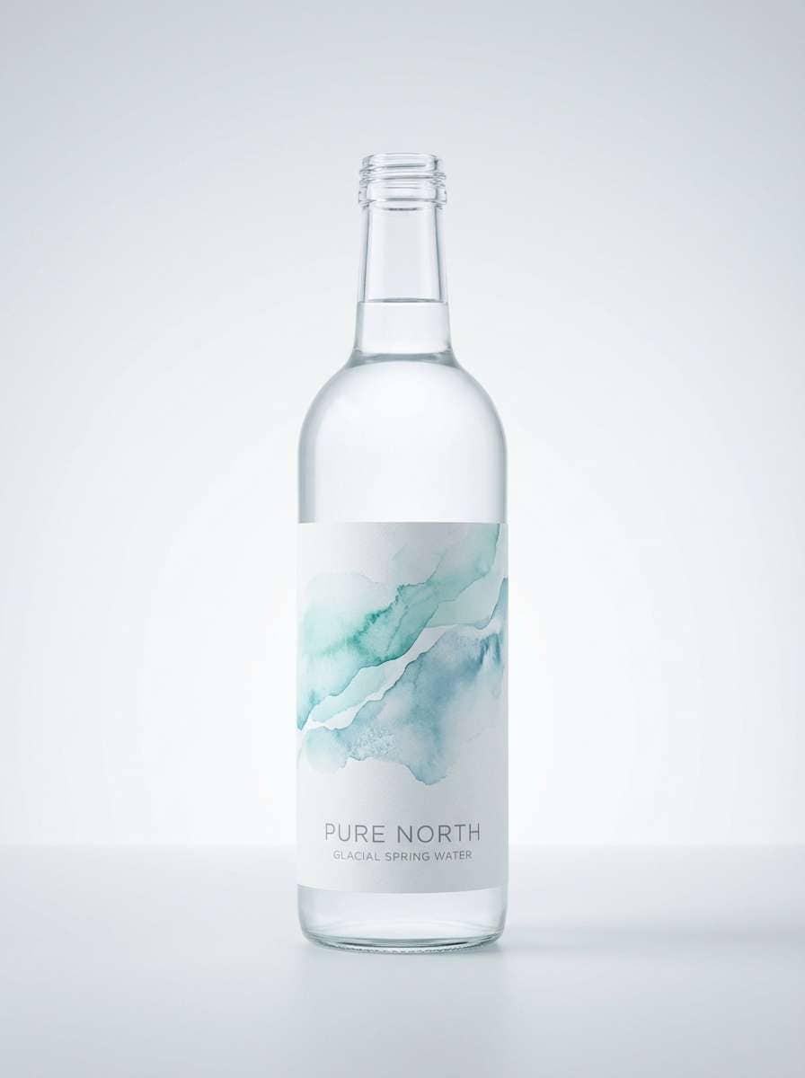 bottled water label