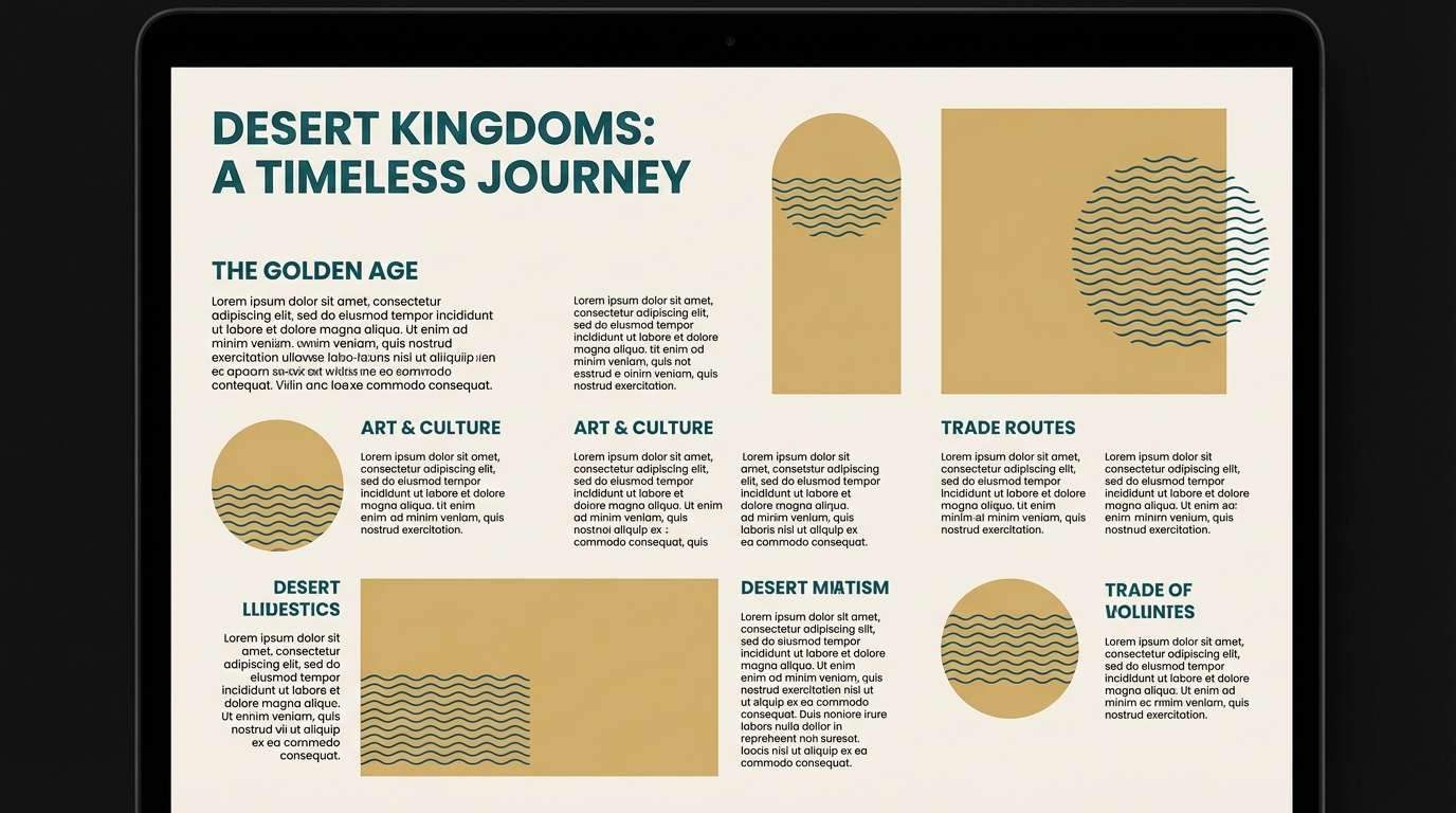 museum brochure layout