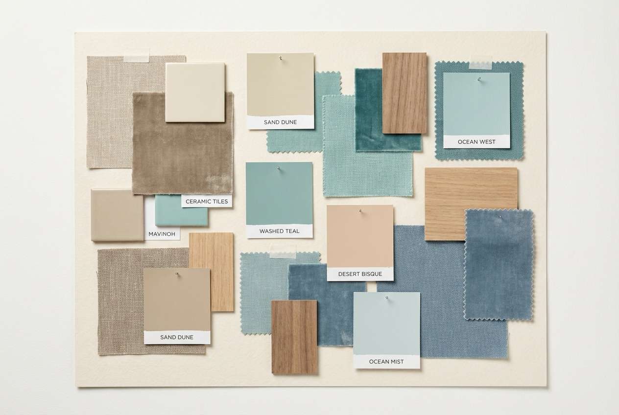 coastal interior mood board