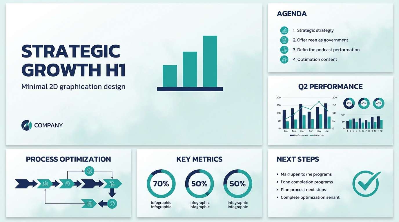 teal corporate slide deck