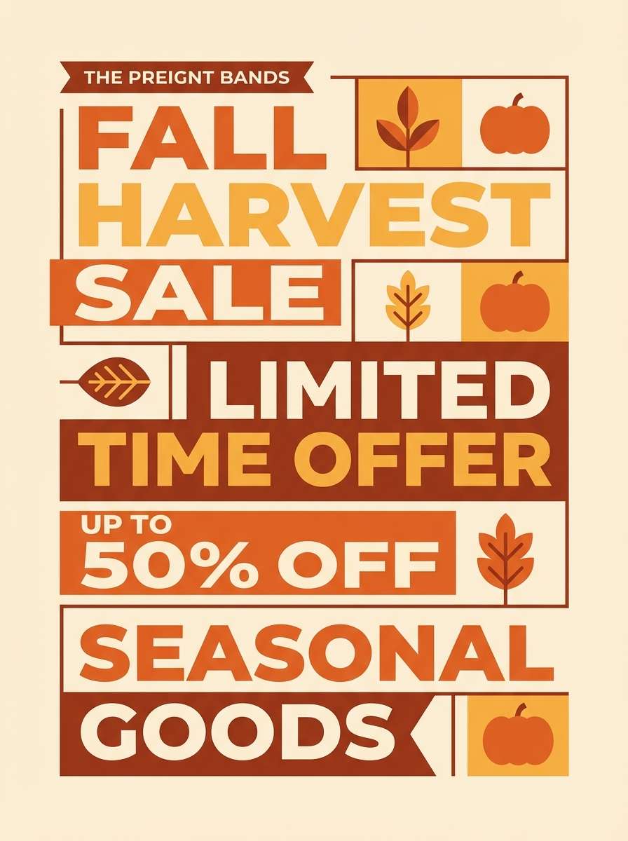 seasonal promo poster layout