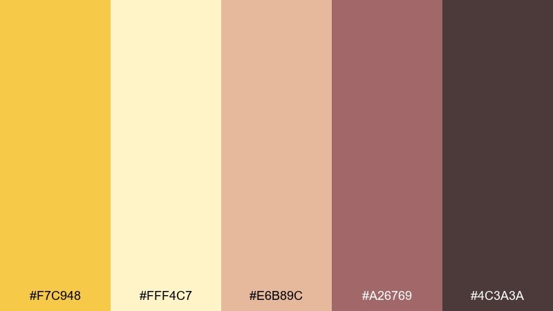 autumn festival corn color palette with hex codes