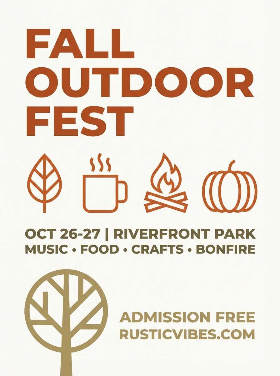 autumn festival poster