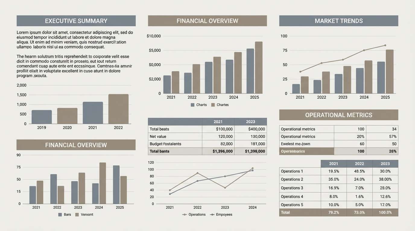 report slides in misty neutrals