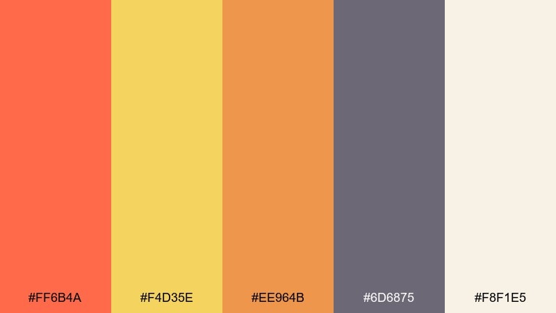 autumn market color palette with hex codes