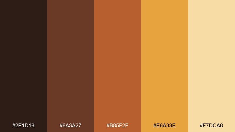autumn plaid color palette with hex codes