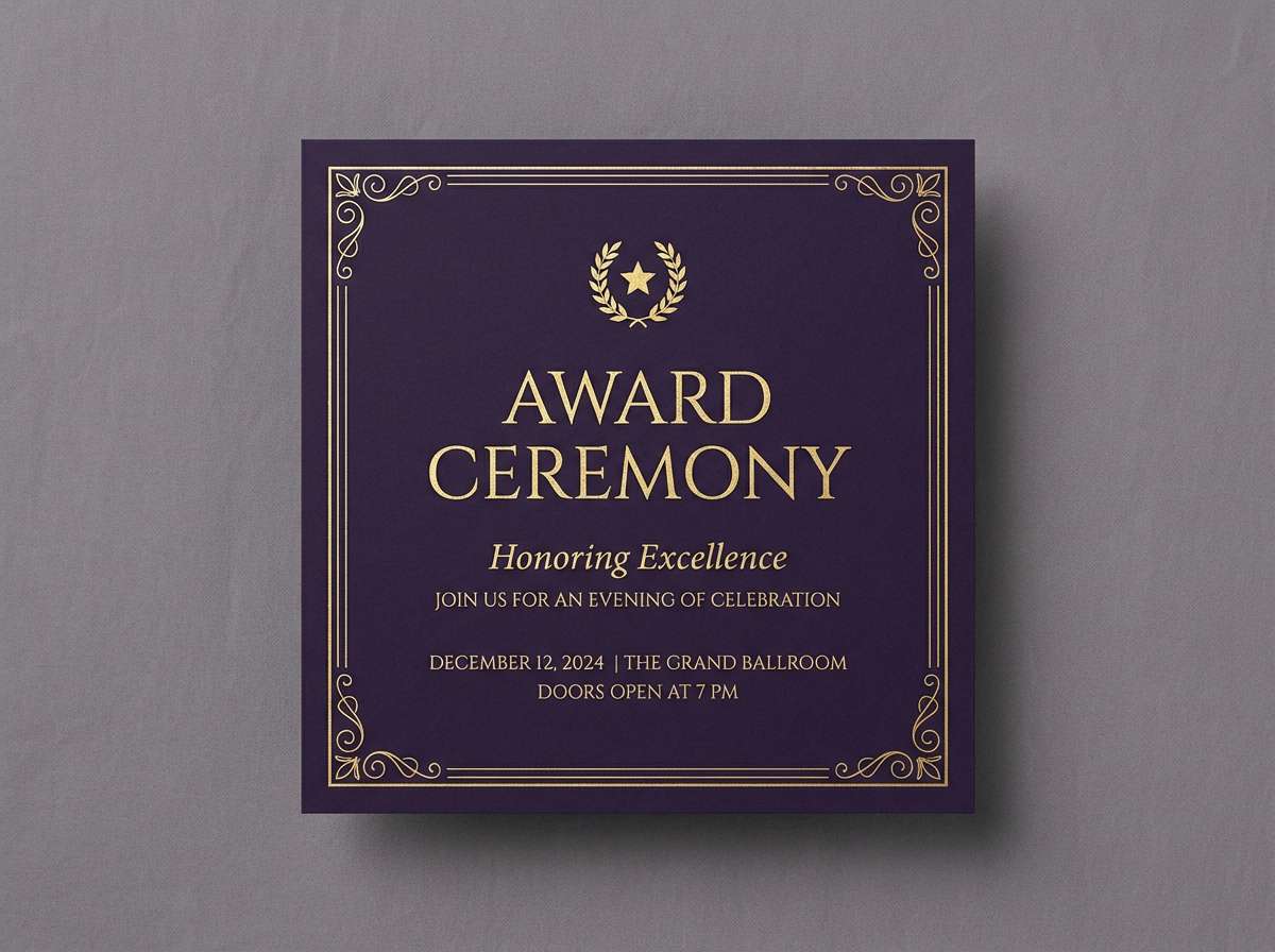award invitation design